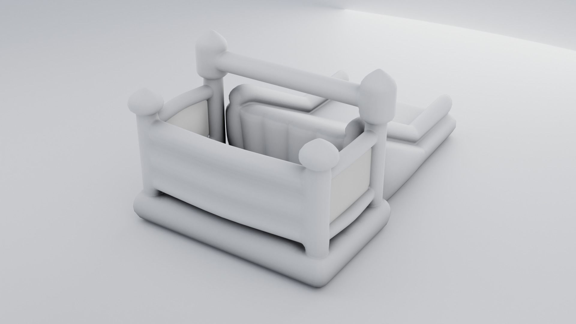 Inflatable castle shape 3D model_9