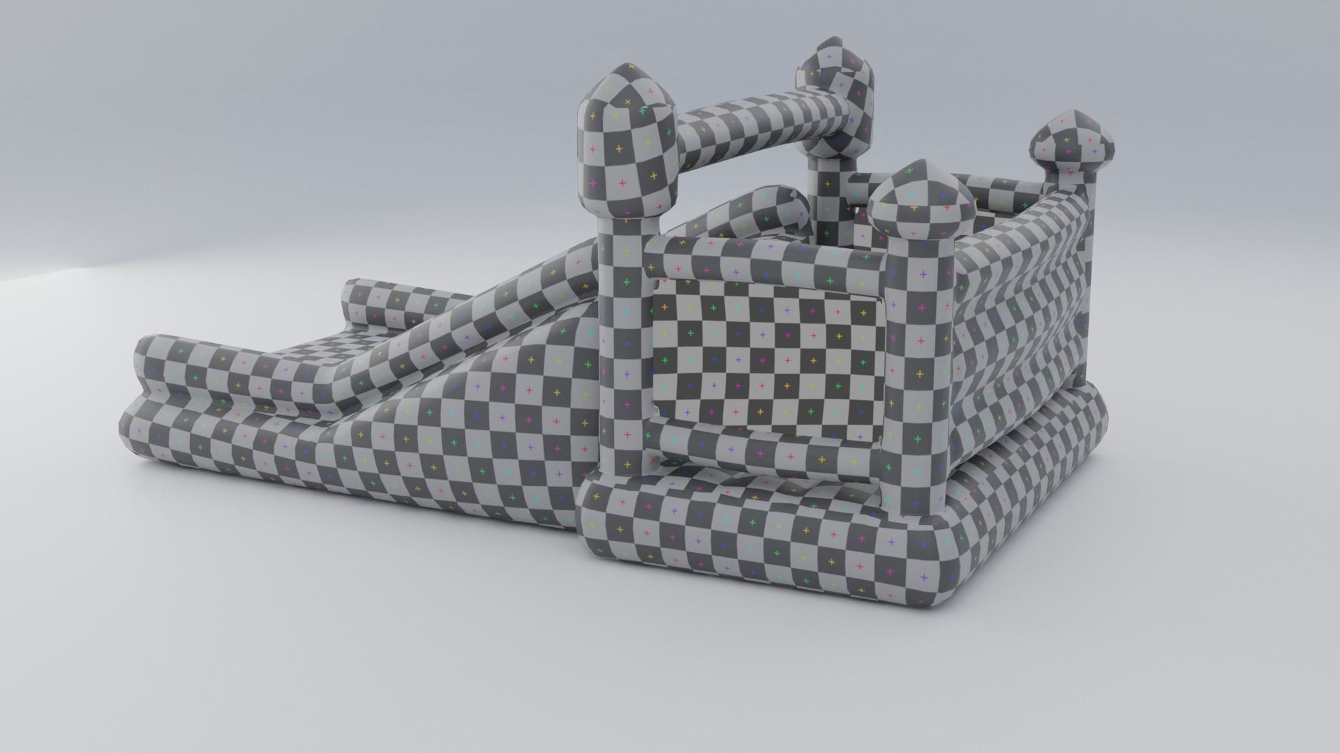 Inflatable castle shape 3D model_23