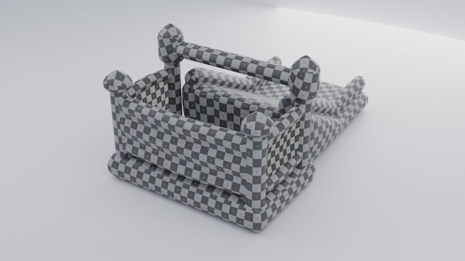 Inflatable castle shape 3D model_21