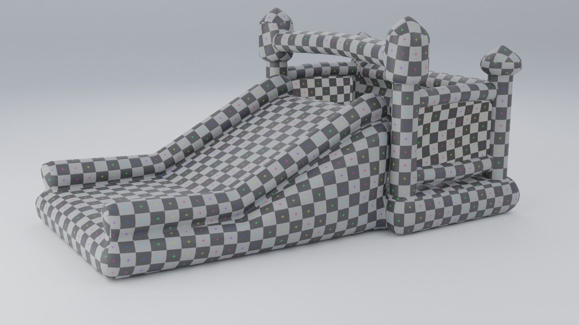 Inflatable castle shape 3D model_25