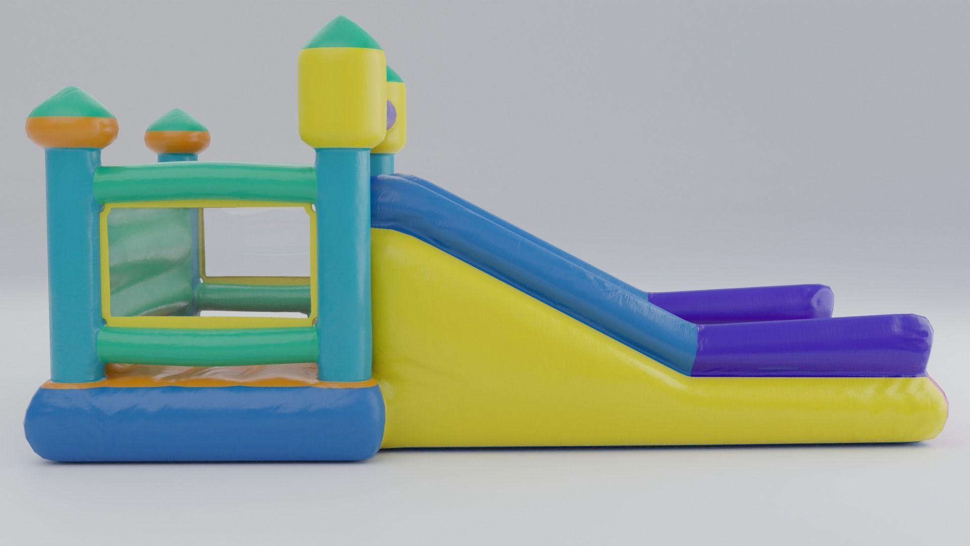 Inflatable castle shape 3D model_4