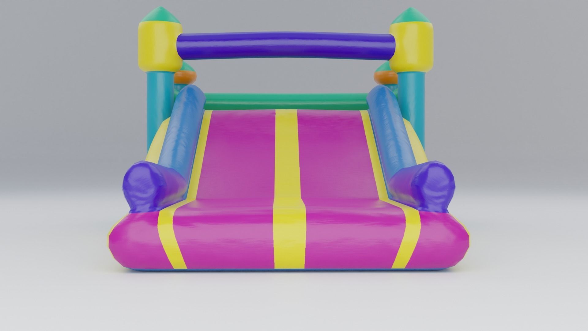 Inflatable castle shape 3D model_1