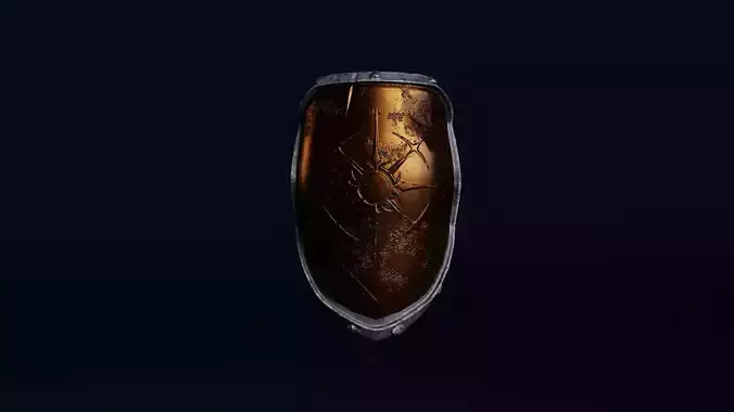 fantasy shiled Low-poly 3D model