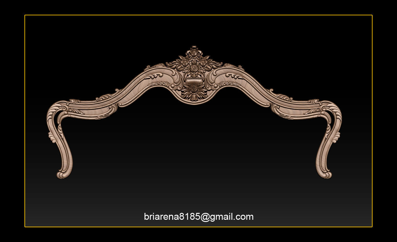 Bed 3D relief models STL Files used for CNC Router  3D print model_3