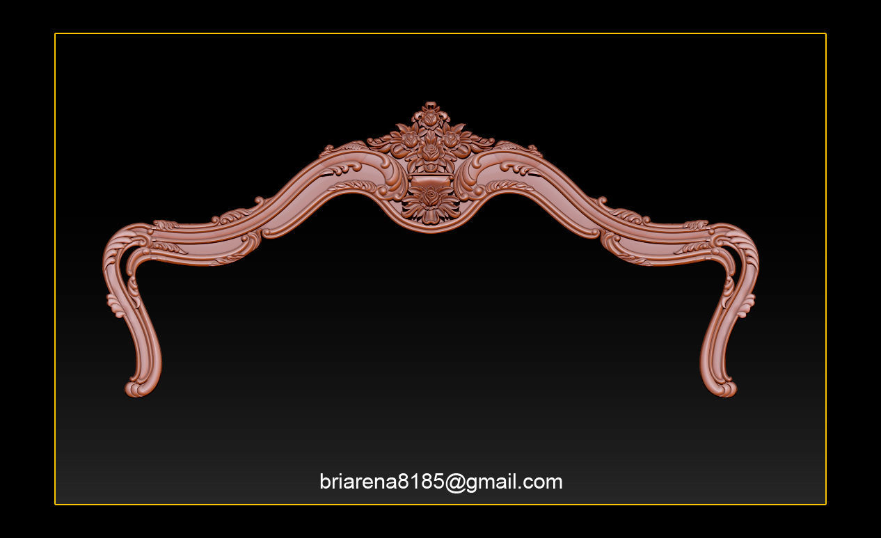 Bed 3D relief models STL Files used for CNC Router  3D print model_8