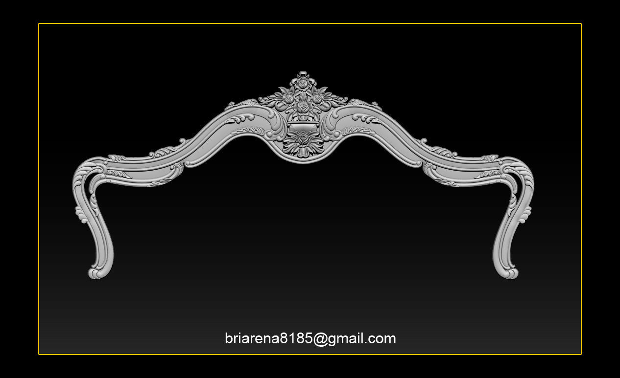 Bed 3D relief models STL Files used for CNC Router  3D print model_7