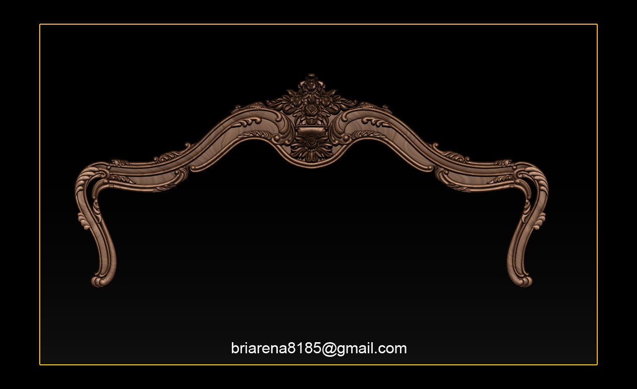 Bed 3D relief models STL Files used for CNC Router  3D print model_9