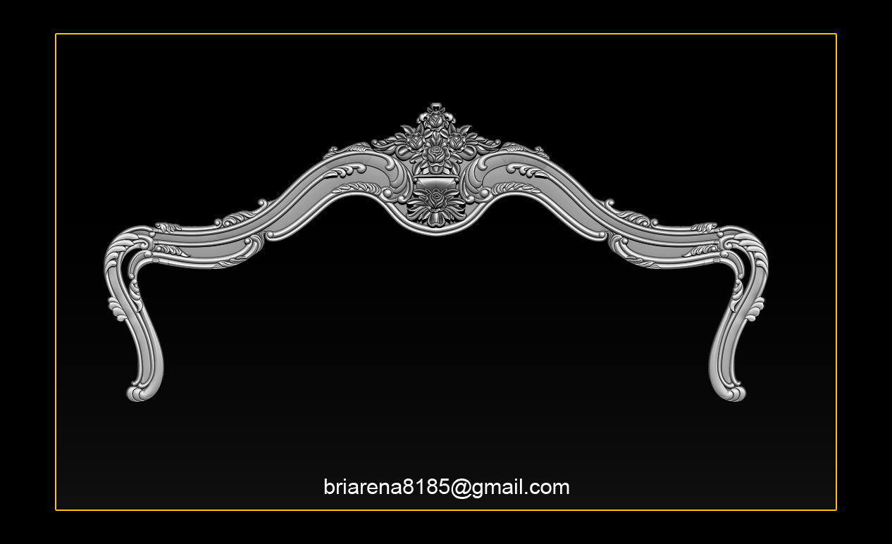 Bed 3D relief models STL Files used for CNC Router  3D print model_10
