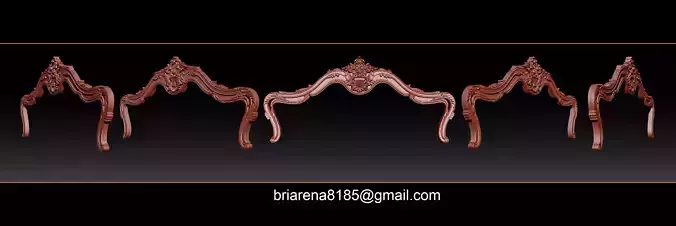 Bed 3D relief models STL Files used for CNC Router  3D print model