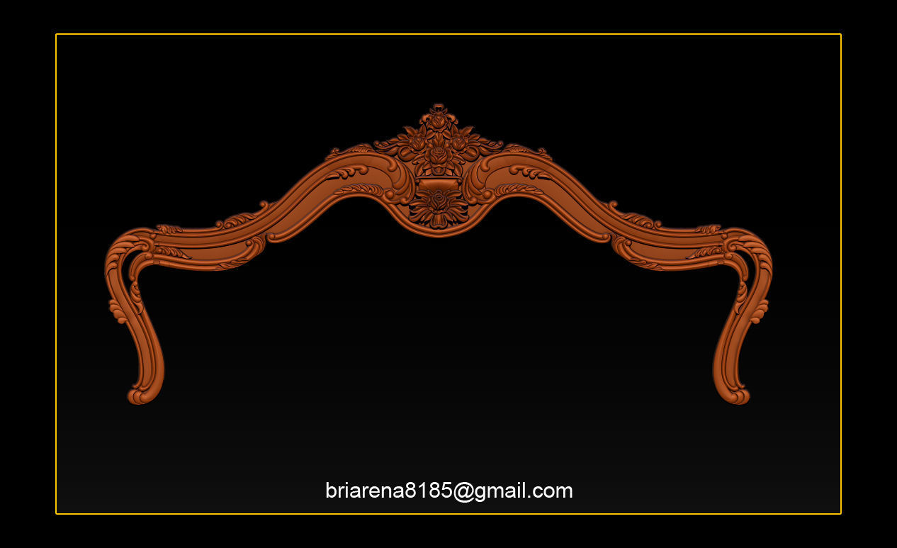Bed 3D relief models STL Files used for CNC Router  3D print model_11