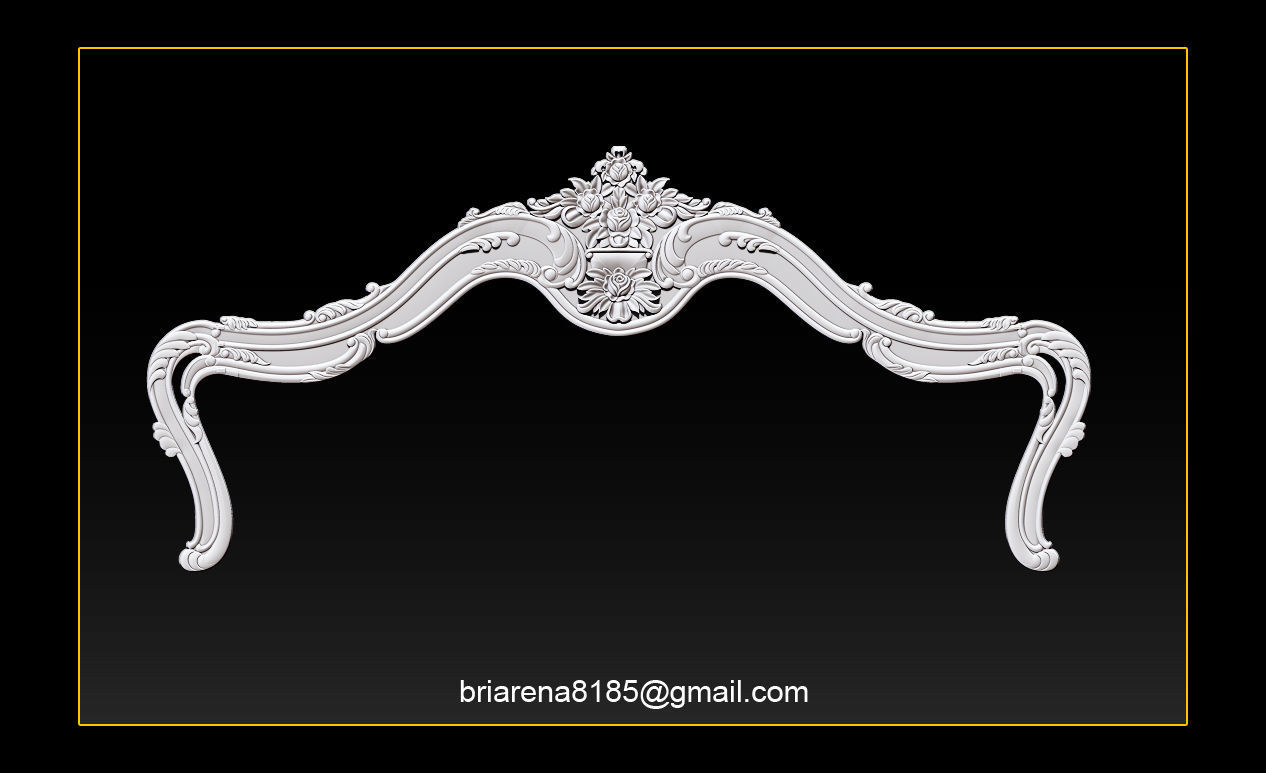 Bed 3D relief models STL Files used for CNC Router  3D print model_5
