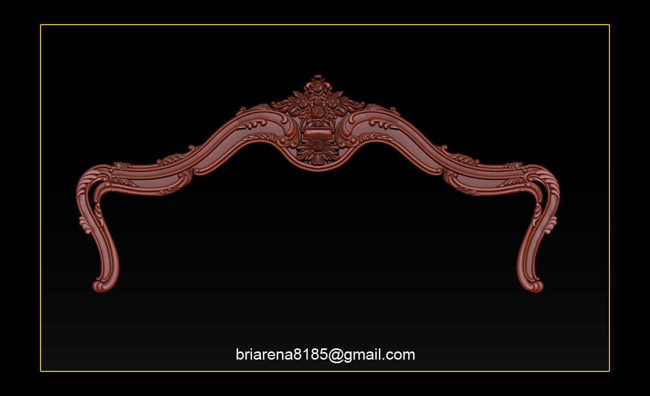 Bed 3D relief models STL Files used for CNC Router  3D print model_12