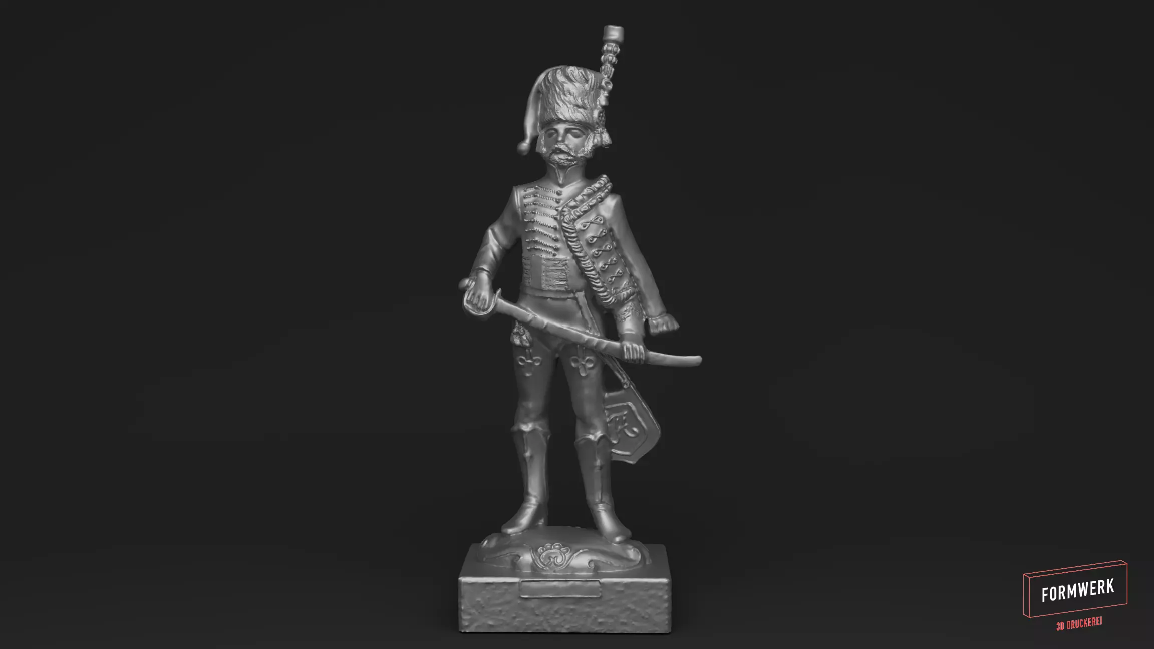 Husar - 3D printable Scan - Statue 3D print model 3D print model