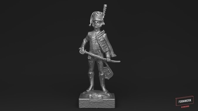 Husar - 3D printable Scan - Statue 3D print model  3D print model