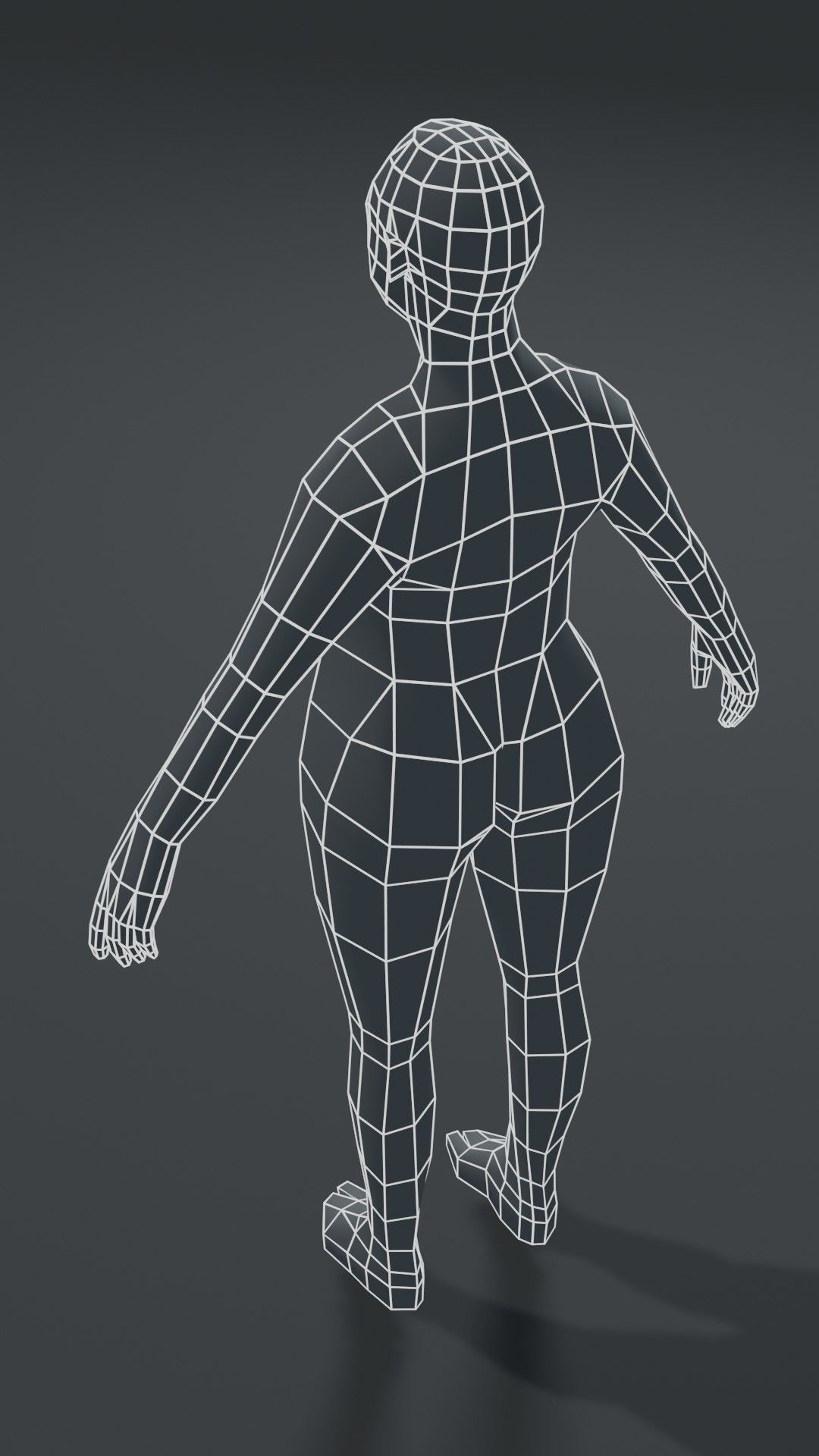 Human Body Base Mesh 1000 Polygons 10 Models Collection _53