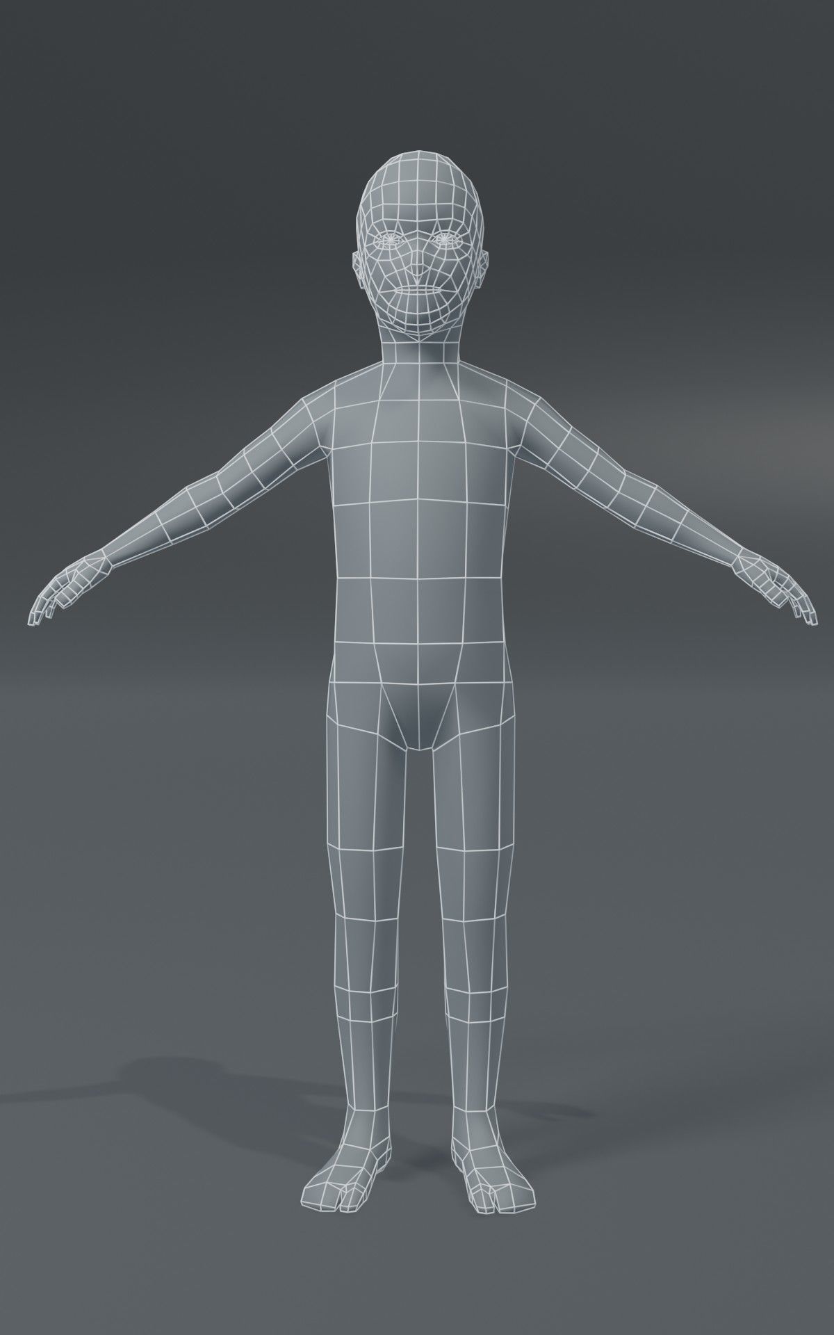 Human Body Base Mesh 1000 Polygons 10 Models Collection _26