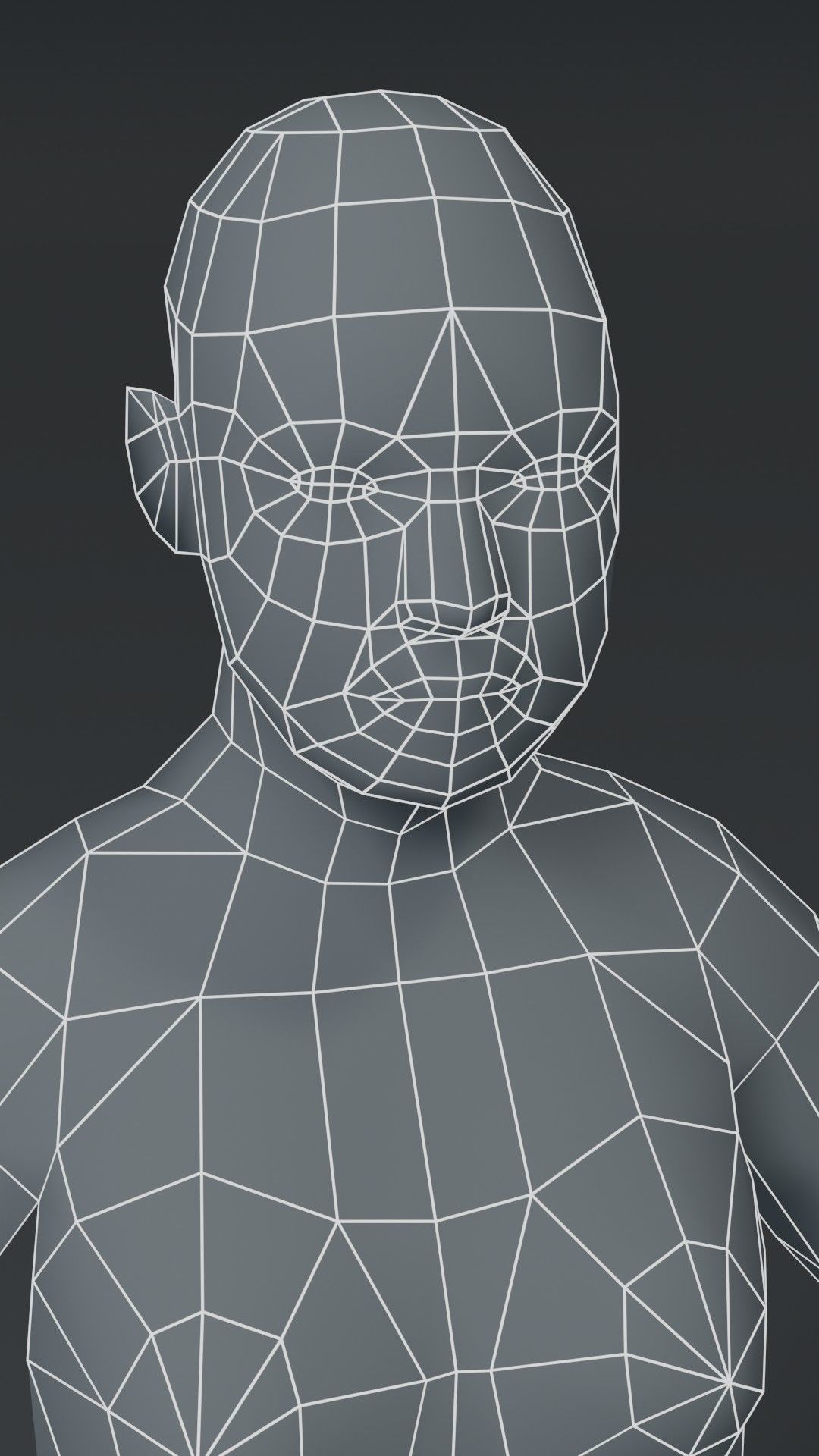 Human Body Base Mesh 1000 Polygons 10 Models Collection _51