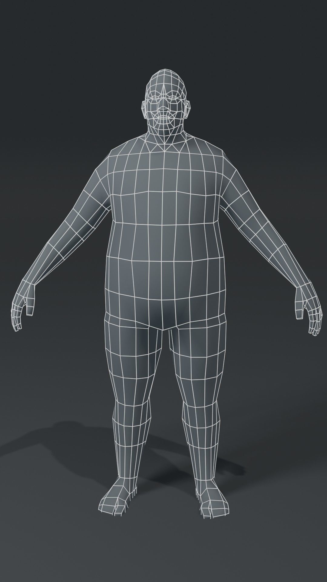Human Body Base Mesh 1000 Polygons 10 Models Collection _48