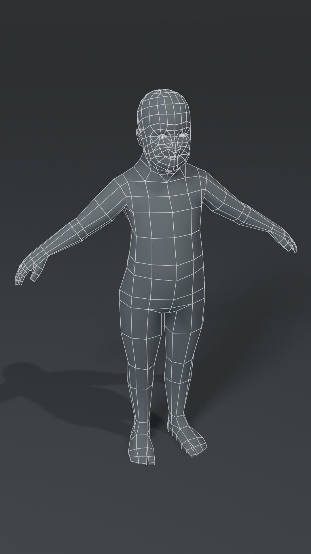 Human Body Base Mesh 1000 Polygons 10 Models Collection _55