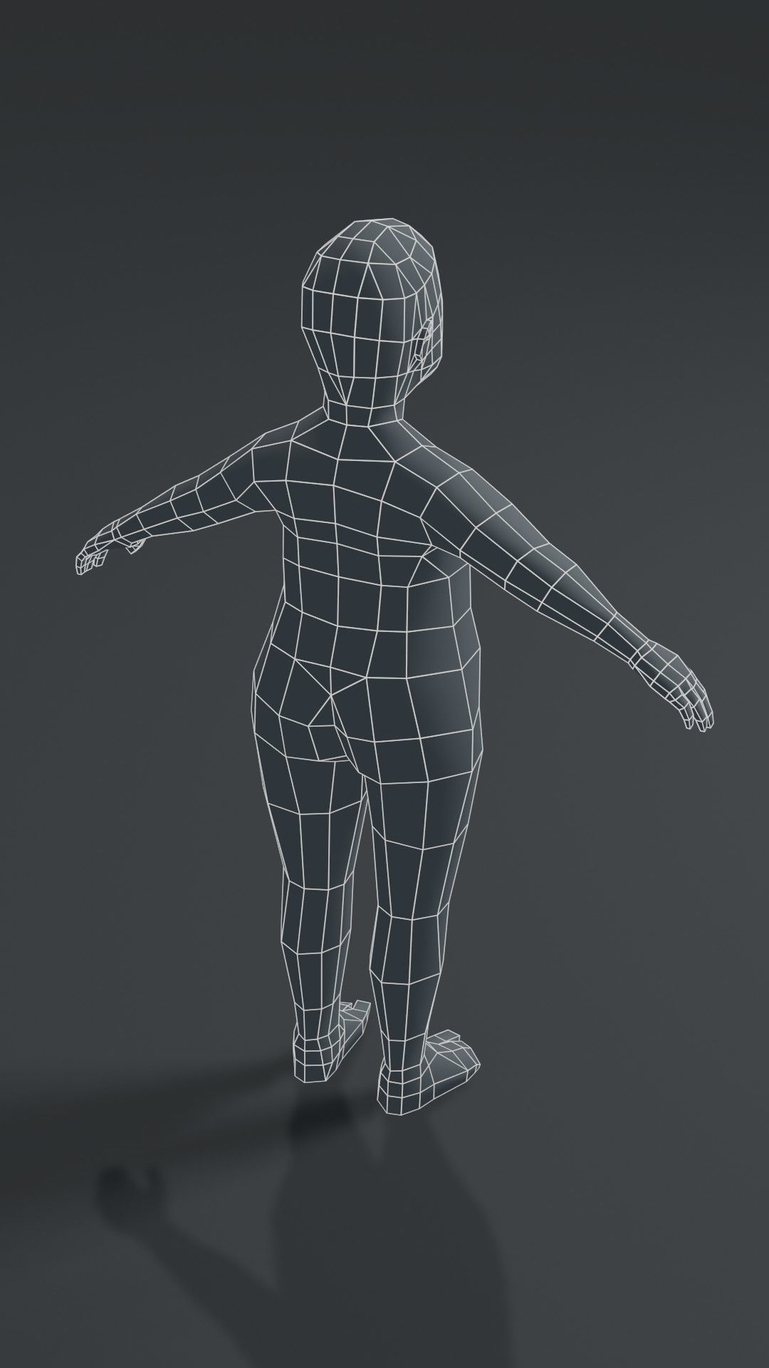 Human Body Base Mesh 1000 Polygons 10 Models Collection _59