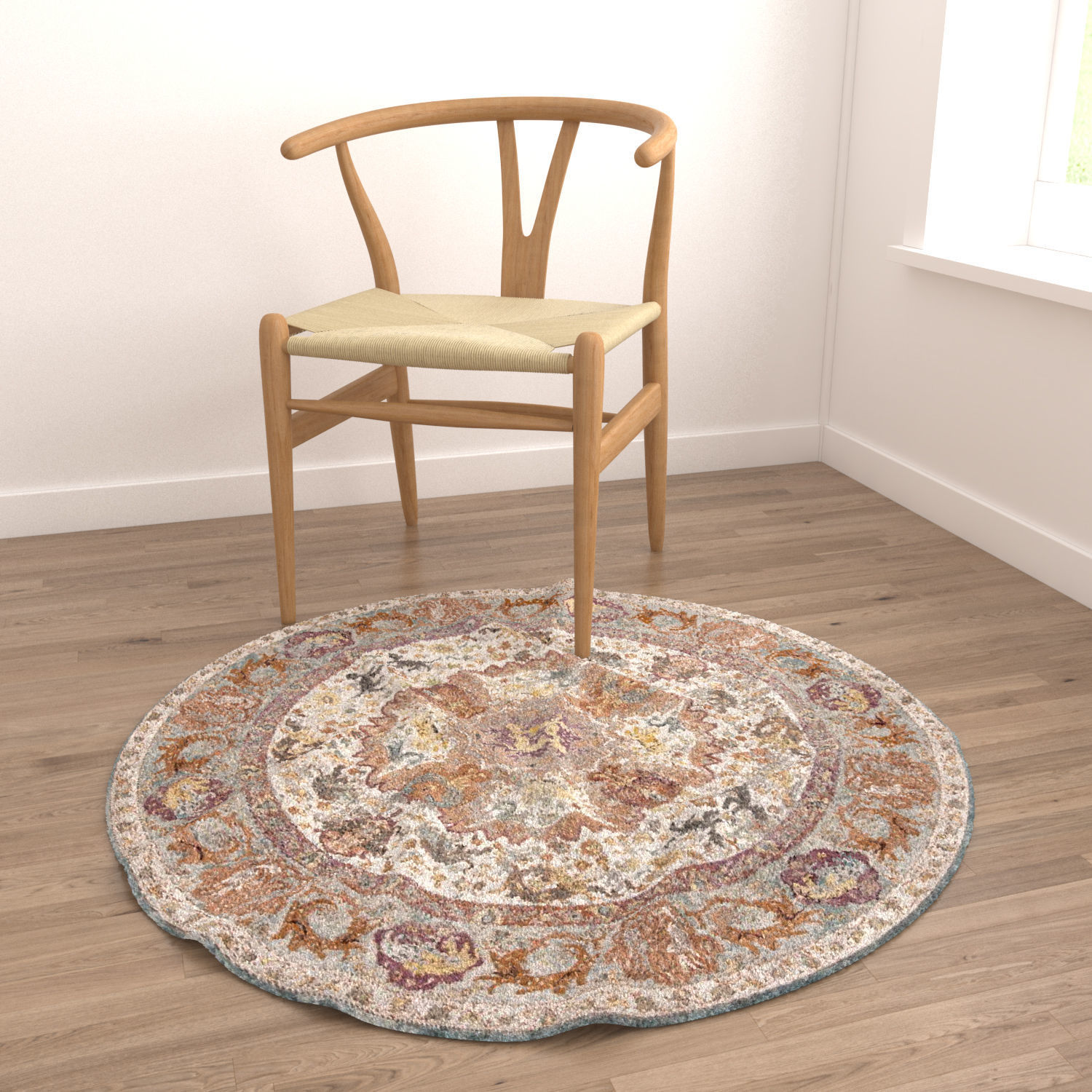 Round Rug Set 16 3D model_3