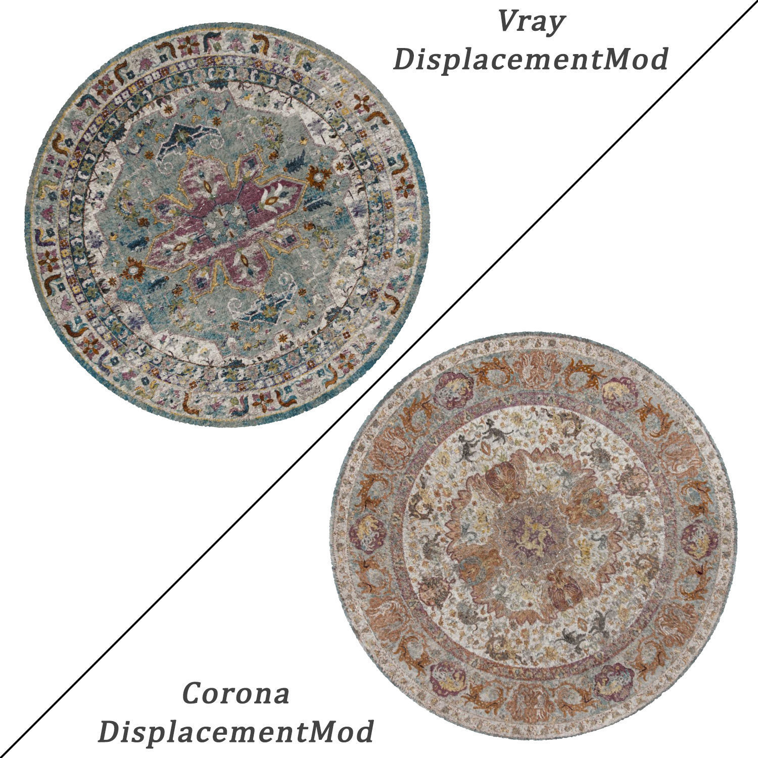 Round Rug Set 16 3D model_1