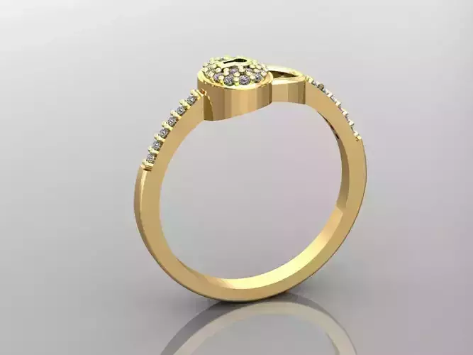 GC GOLD Y265- Diamond gold Ring 