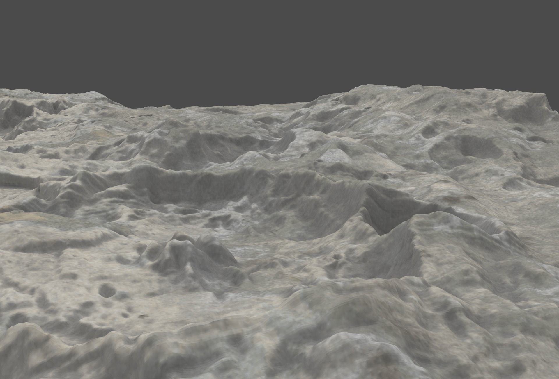 moon terrain hi poly  3D model_1