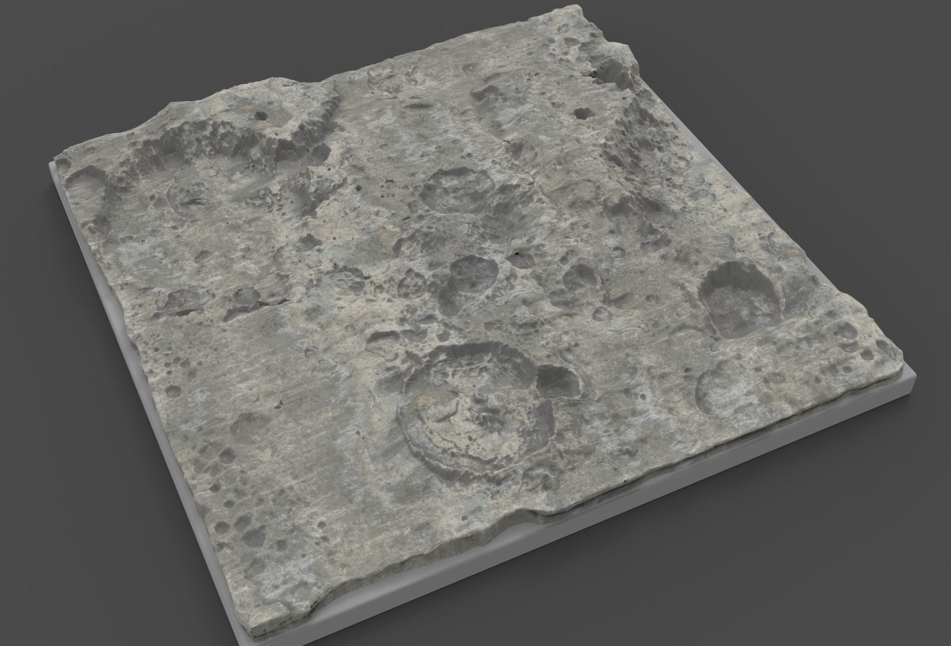 moon terrain hi poly  3D model_11