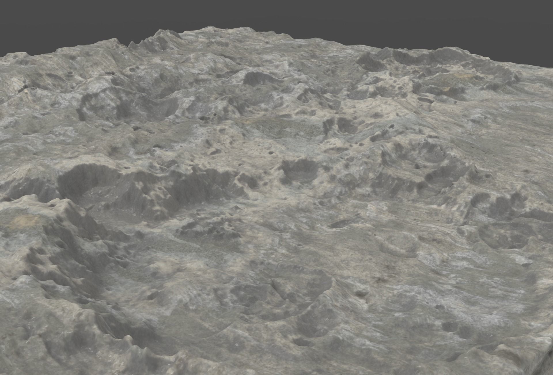 moon terrain hi poly  3D model_9