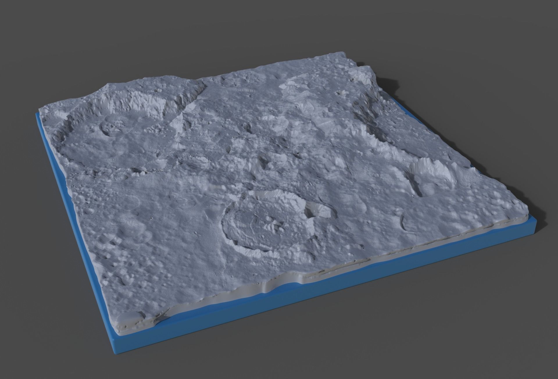 moon terrain hi poly  3D model_4