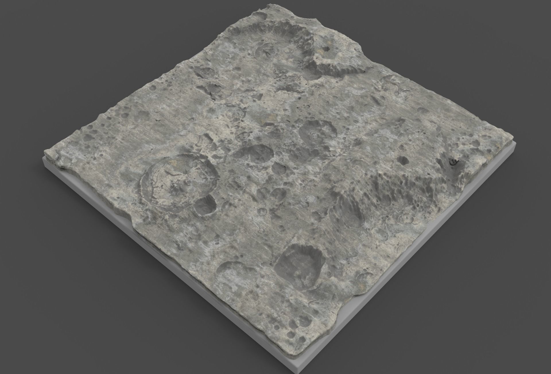 moon terrain hi poly  3D model_6