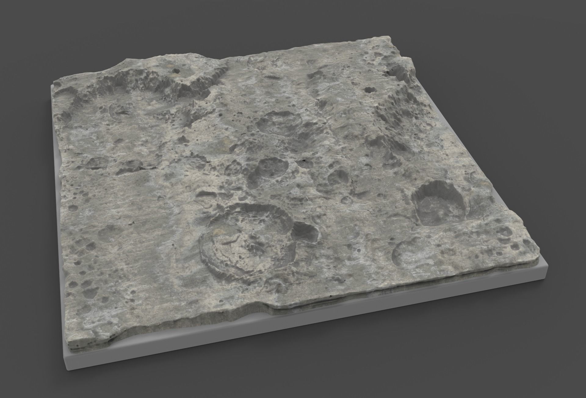 moon terrain hi poly  3D model_5