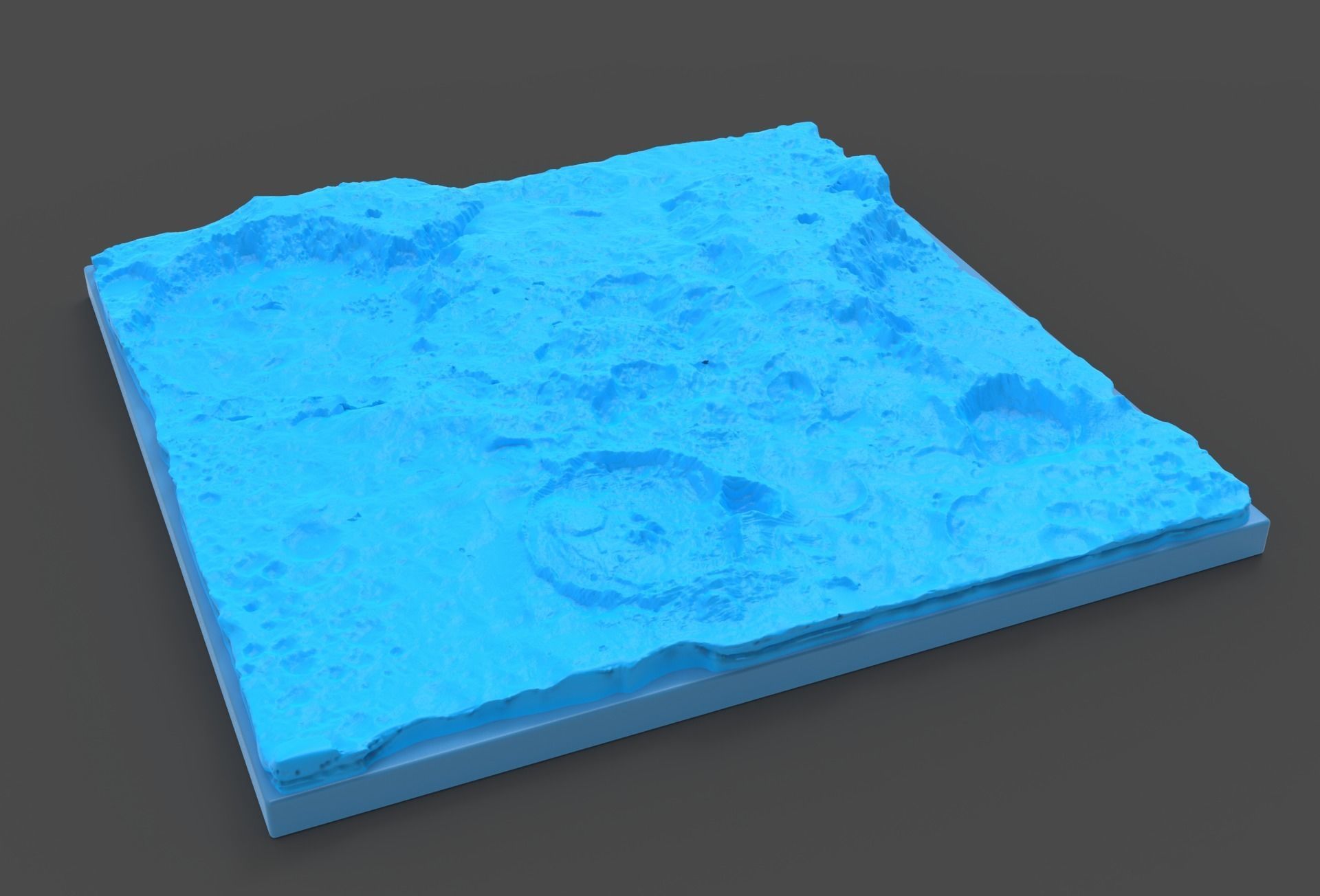moon terrain hi poly  3D model_3
