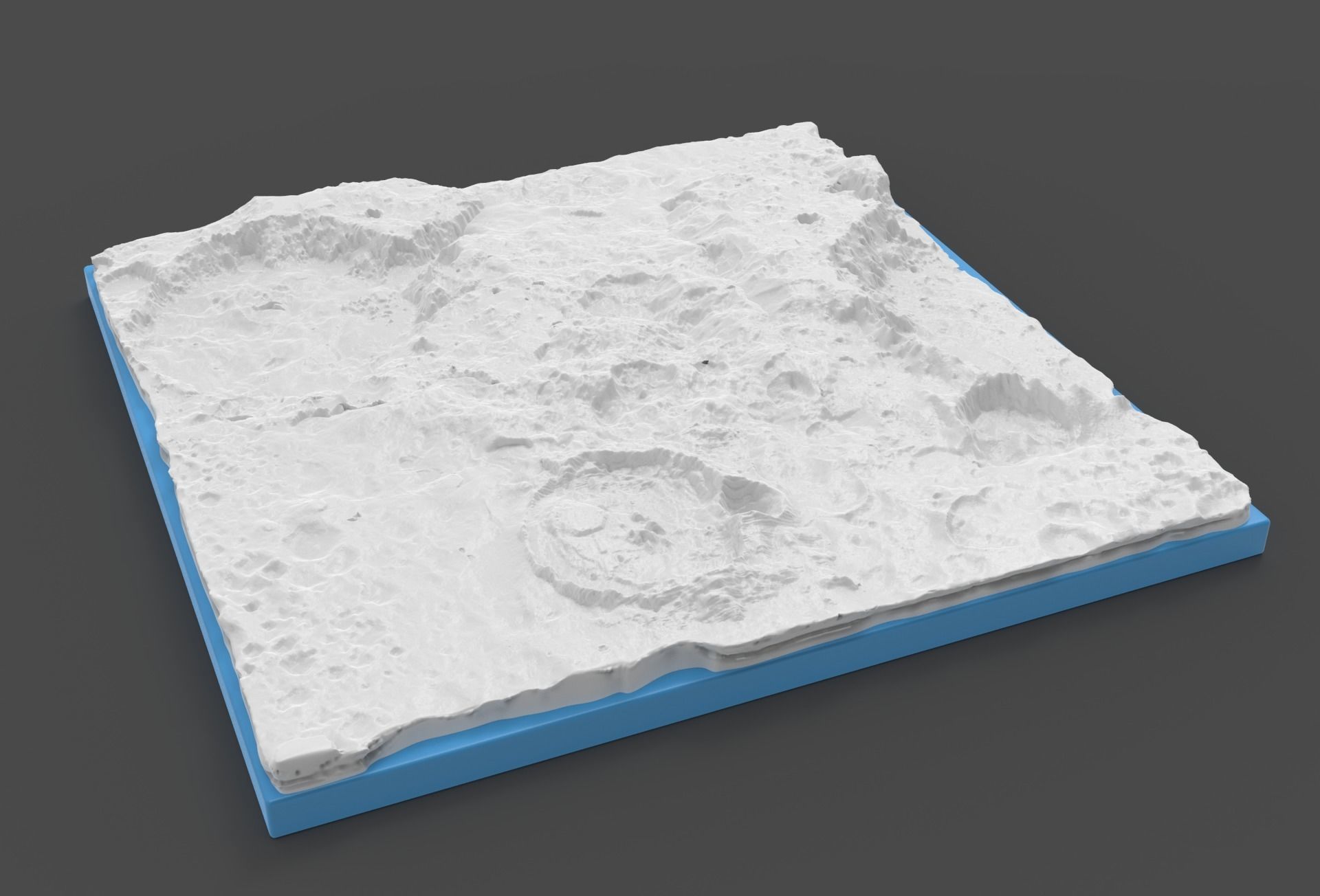 moon terrain hi poly  3D model_2