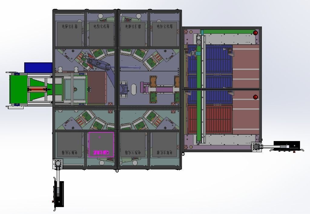 Automatic test production line 3D model_3