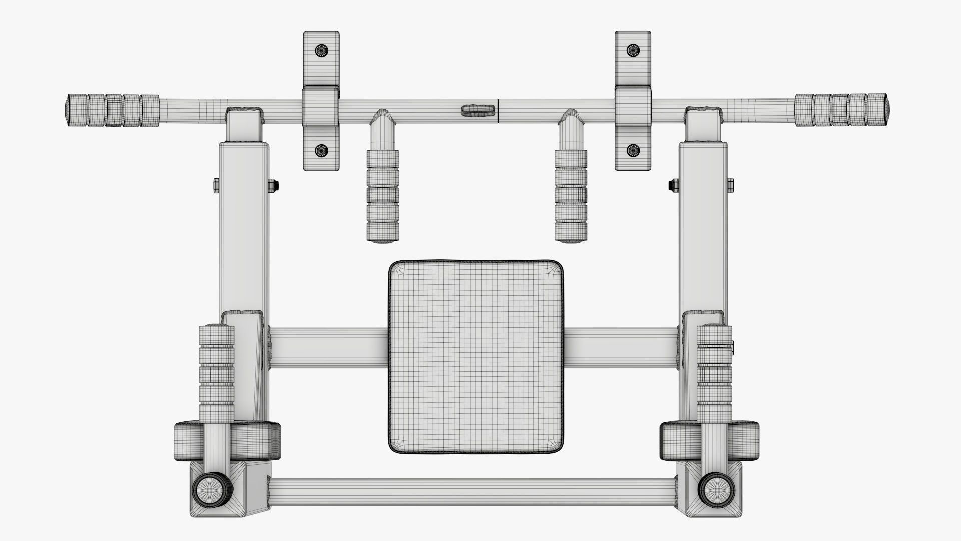 Pull-up bar universal 3D model_15