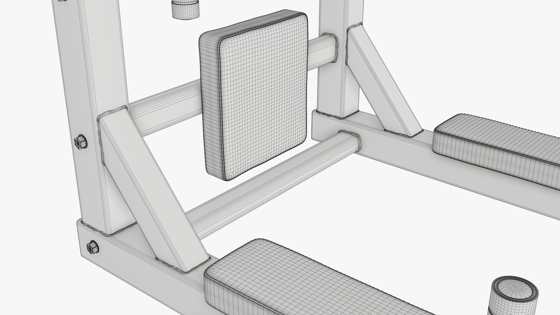 Pull-up bar universal 3D model_12
