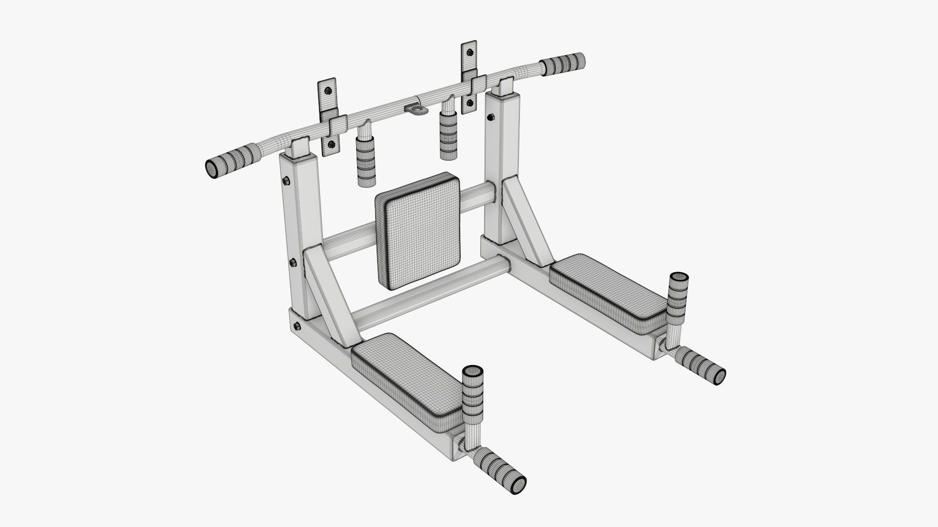 Pull-up bar universal 3D model_8
