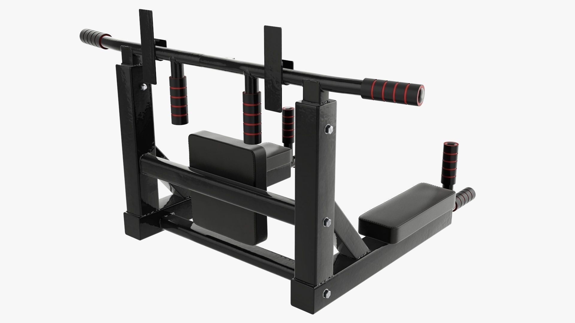 Pull-up bar universal 3D model_1