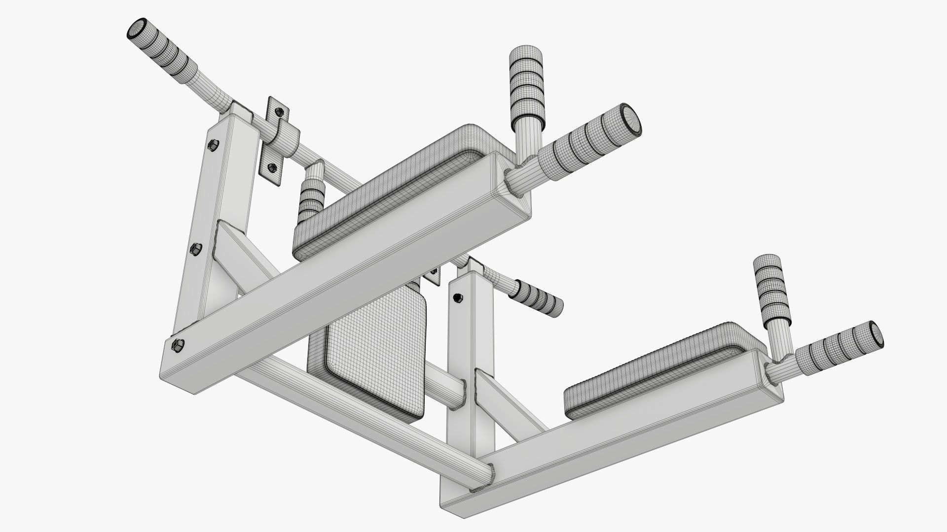 Pull-up bar universal 3D model_14