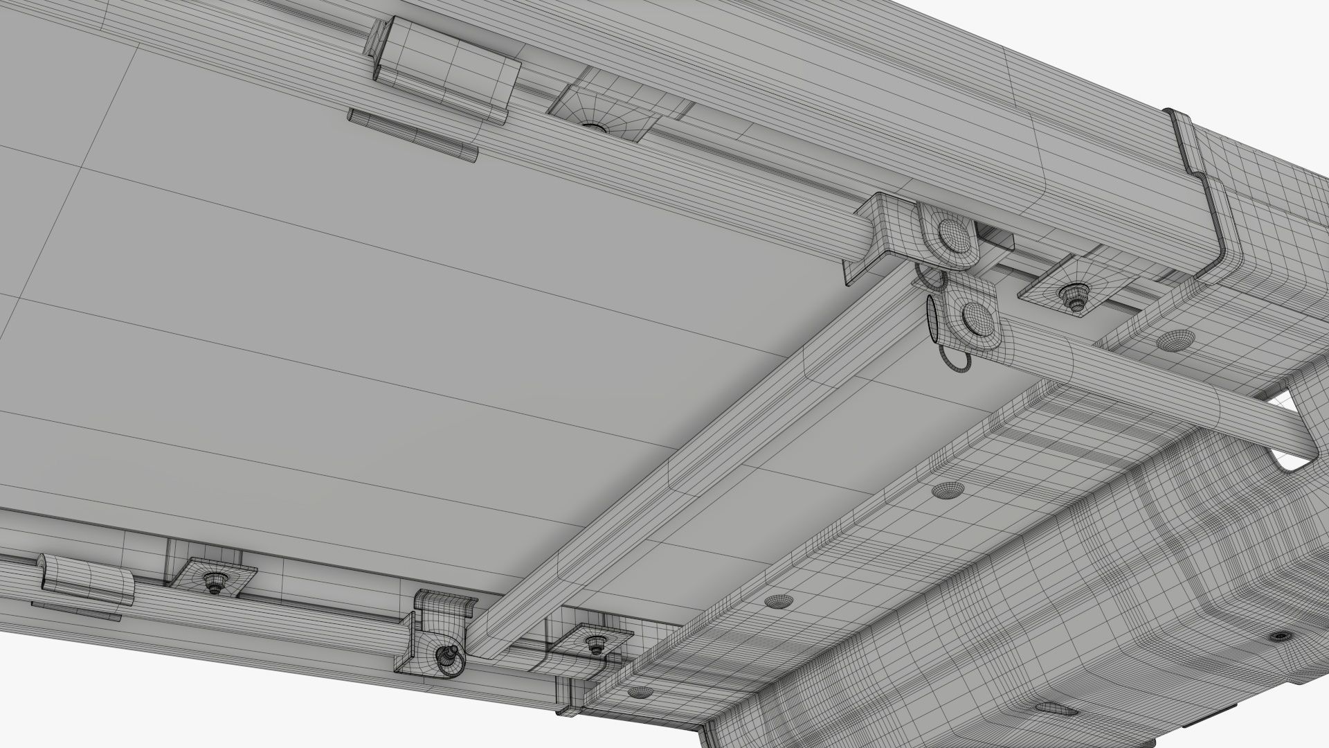Compact treadmill foldable 3D model_19