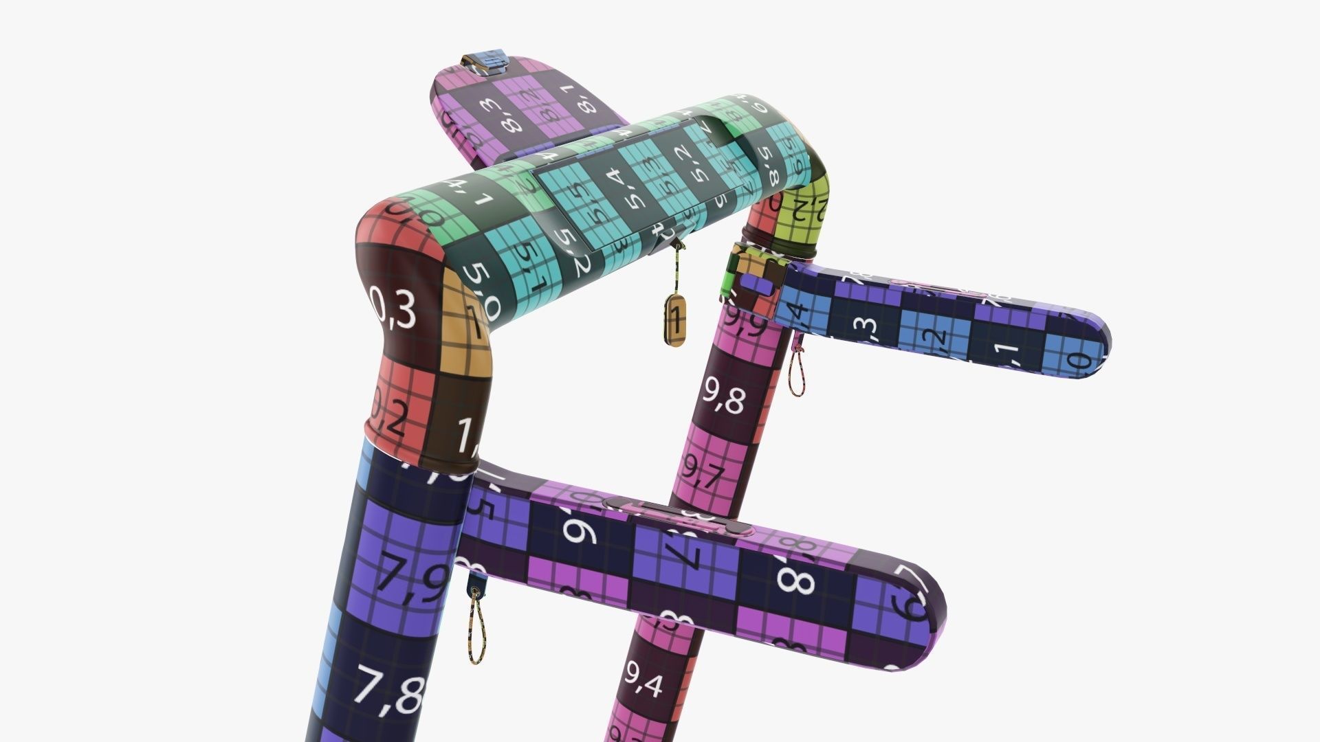 Compact treadmill foldable 3D model_38