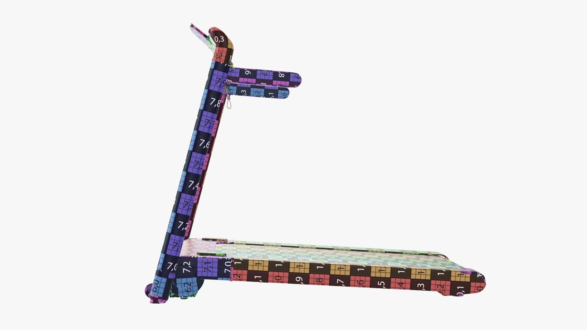 Compact treadmill foldable 3D model_28