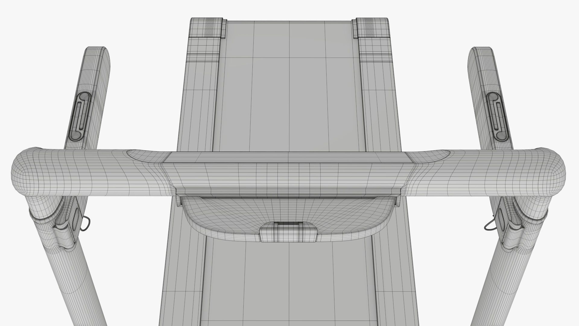 Compact treadmill foldable 3D model_23