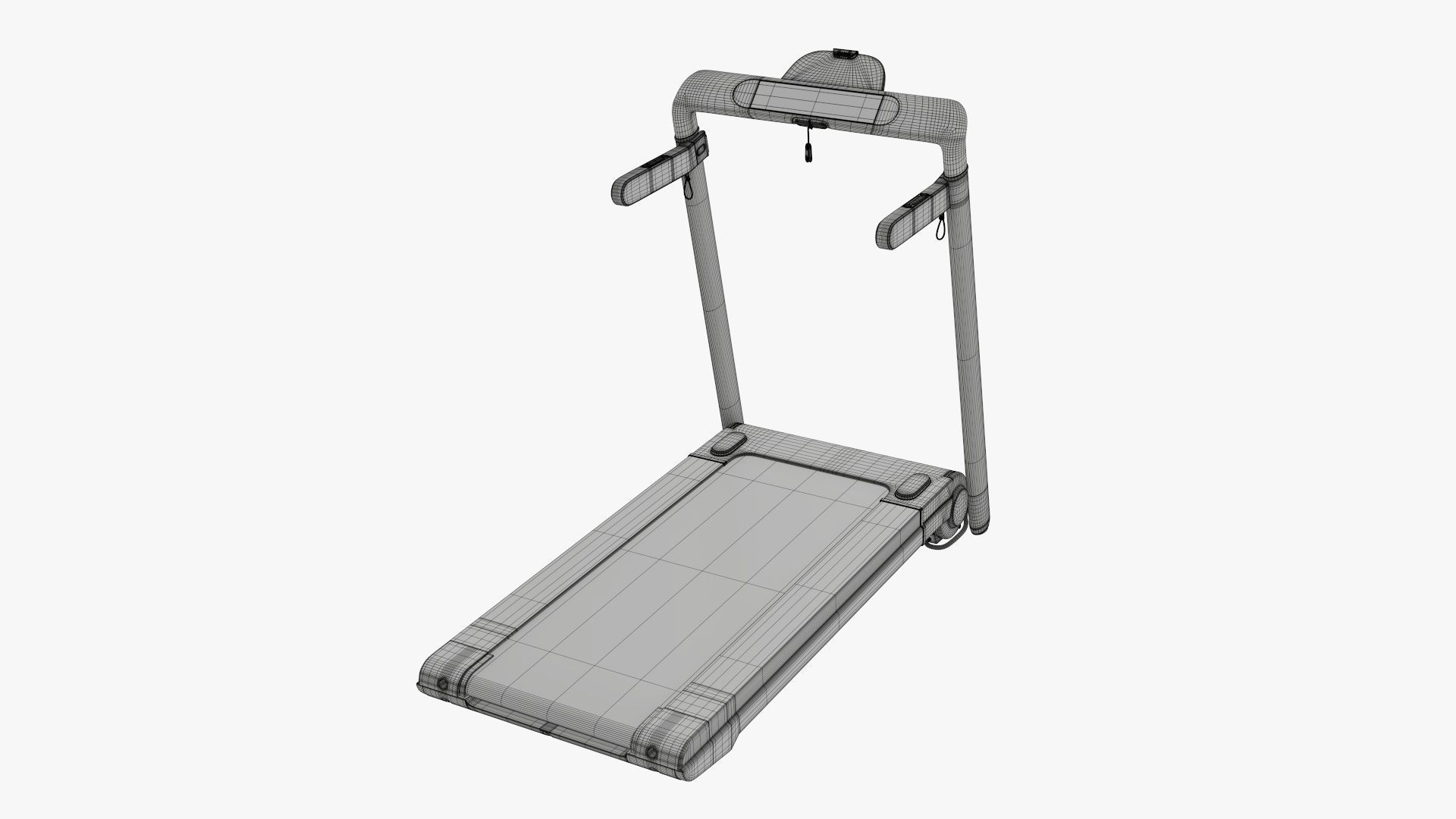 Compact treadmill foldable 3D model_13