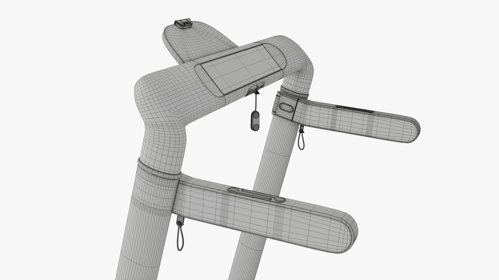 Compact treadmill foldable 3D model_25