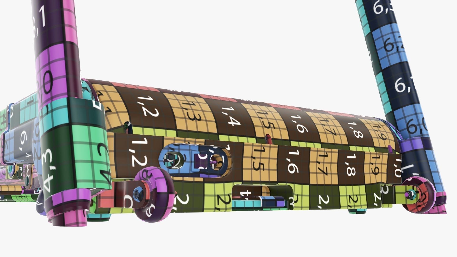 Compact treadmill foldable 3D model_34