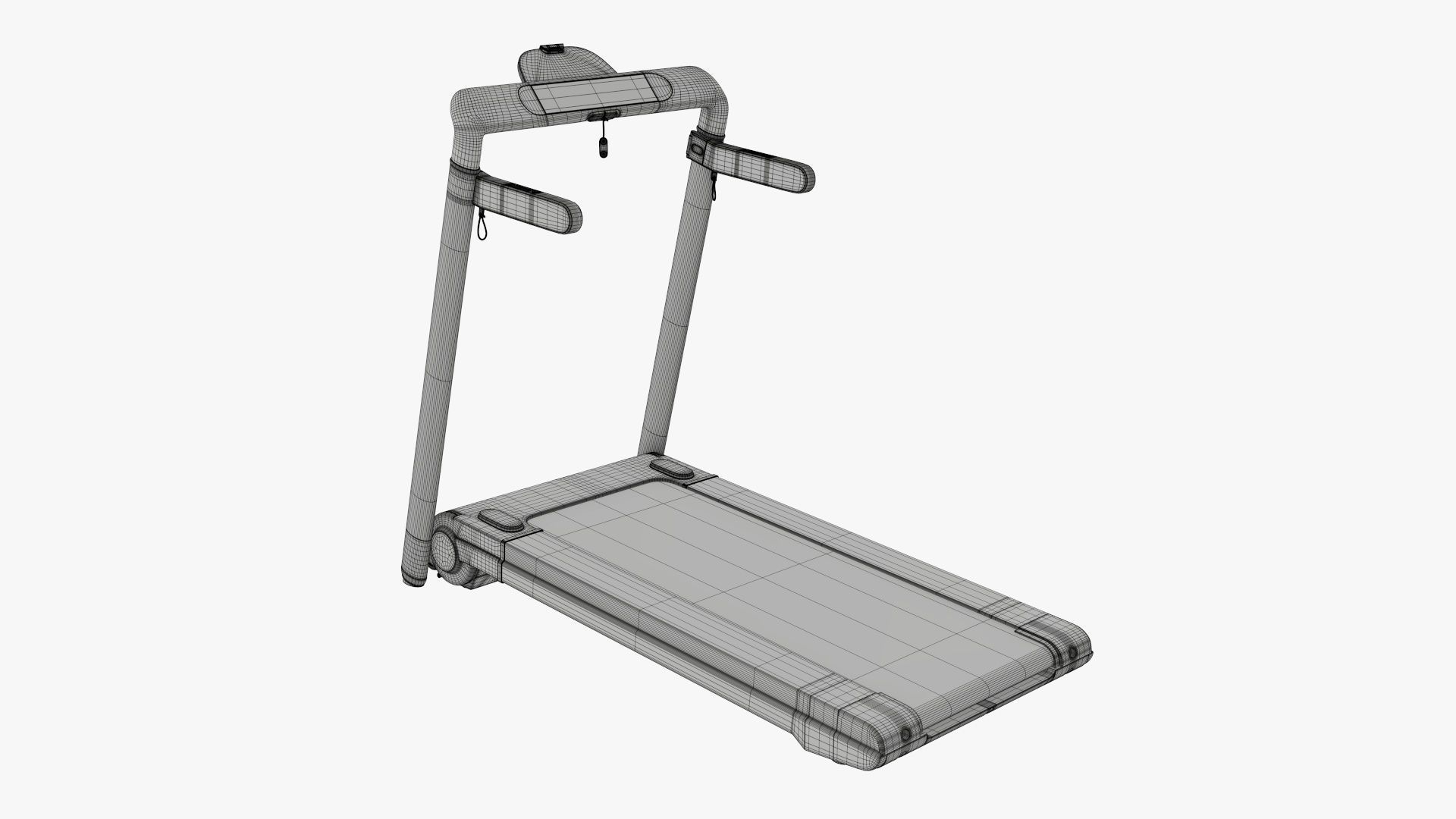 Compact treadmill foldable 3D model_14