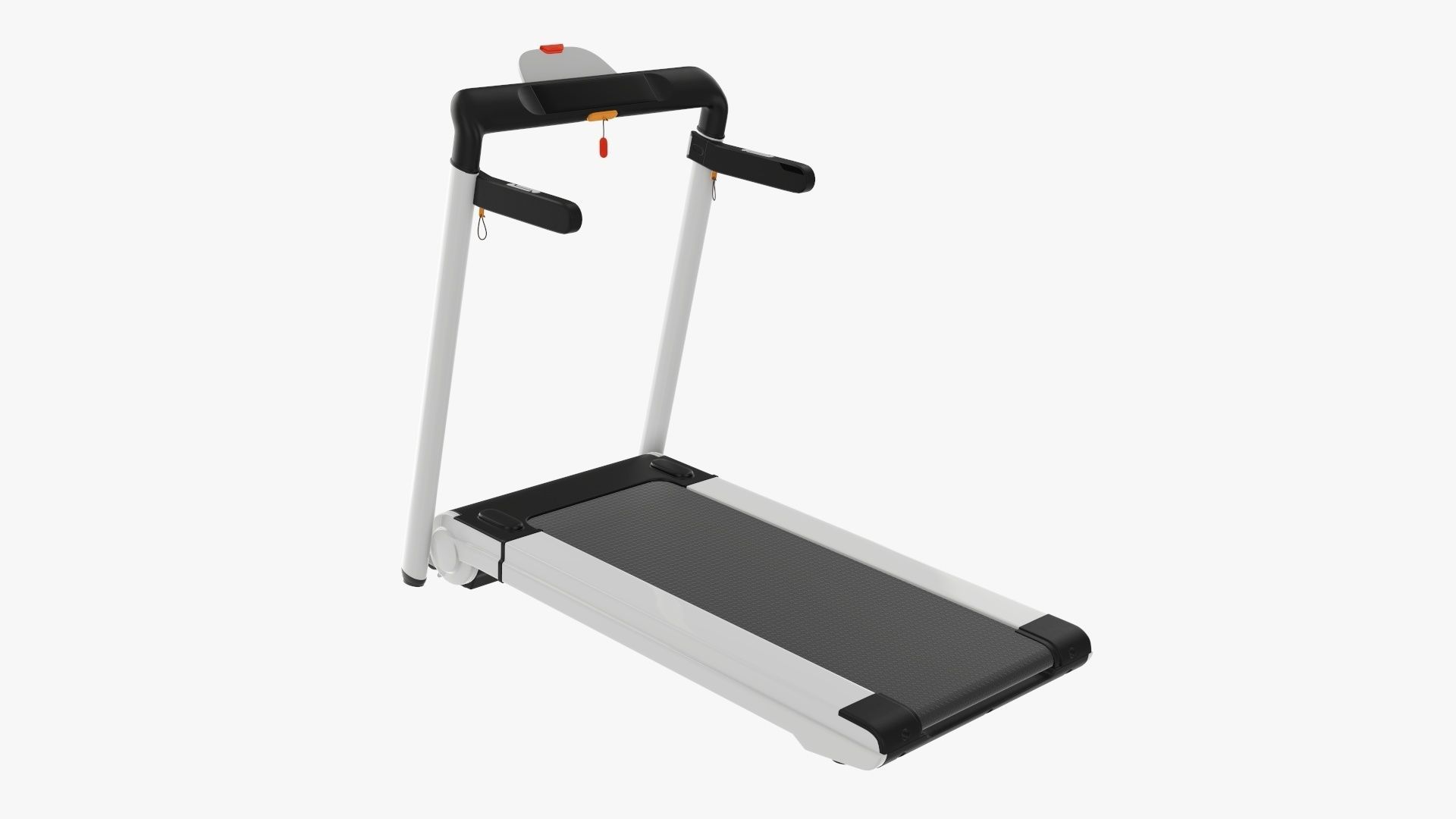 Compact treadmill foldable 3D model_1